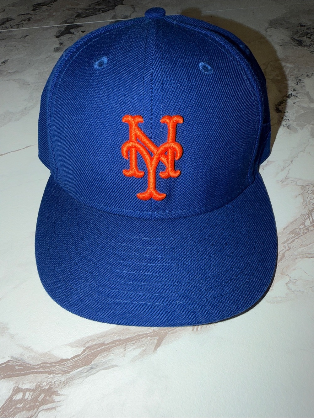 Kith Blue Baseball Cap with Orange Embroidered Logo